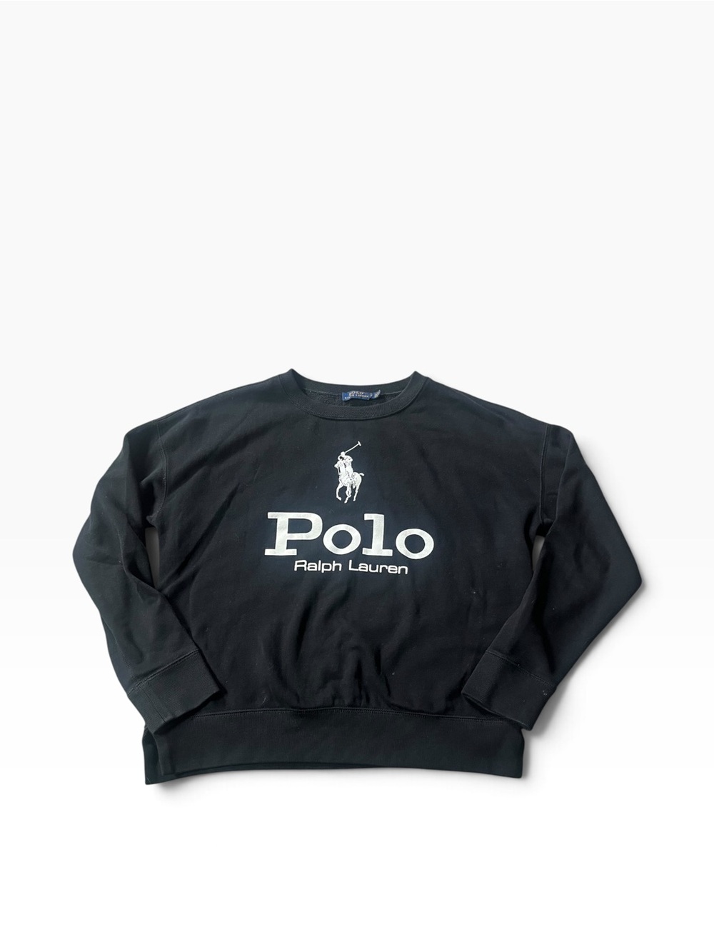 Polo by Ralph Lauren Black Crewneck with White Logo
